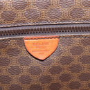 CELINE Macadam Canvas Tote Bag PVC Leather Brown Gold Auth ep16157-12