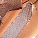 CELINE Macadam Canvas Tote Bag PVC Leather Brown Gold Auth ep16157-11