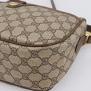 GUCCI GG Supreme Web Sherry Line Bag PVC Beige Gold 89 02 077 Auth ep16159-14