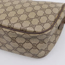GUCCI GG Supreme Web Sherry Line Bag PVC Beige Gold 89 02 077 Auth ep16159-16