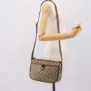 GUCCI GG Supreme Web Sherry Line Bag PVC Beige Gold 89 02 077 Auth ep16159-26