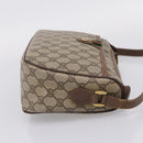 GUCCI GG Supreme Web Sherry Line Bag PVC Beige Gold 89 02 077 Auth ep16159-4