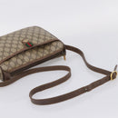 GUCCI GG Supreme Web Sherry Line Bag PVC Beige Gold 89 02 077 Auth ep16159-7