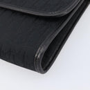 Christian Dior Trotter Canvas Chain Shoulder Bag Black Gold Auth ep16160-14