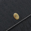 Christian Dior Trotter Canvas Chain Shoulder Bag Black Gold Auth ep16160-18
