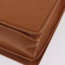 Burberrys Business Bag Leather Brown Gold Auth ep16161-15
