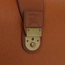 Burberrys Business Bag Leather Brown Gold Auth ep16161-18