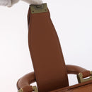 Burberrys Business Bag Leather Brown Gold Auth ep16161-19