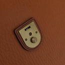 Burberrys Business Bag Leather Brown Gold Auth ep16161-20