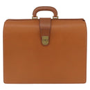 Burberrys Business Bag Leather Brown Gold Auth ep16161-13