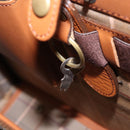 Burberrys Business Bag Leather Brown Gold Auth ep16161-12