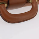 Burberrys Business Bag Leather Brown Gold Auth ep16161-9