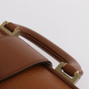 Burberrys Business Bag Leather Brown Gold Auth ep16161-14