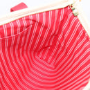 LOUIS VUITTON Antigua Cabas MM Tote Bag Canvas Beige Red M40035 LV Auth ep16163V-19