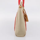 LOUIS VUITTON Antigua Cabas MM Tote Bag Canvas Beige Red M40035 LV Auth ep16163V-3