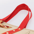 LOUIS VUITTON Antigua Cabas MM Tote Bag Canvas Beige Red M40035 LV Auth ep16163V-8