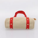 LOUIS VUITTON Antigua Cabas MM Tote Bag Canvas Beige Red M40035 LV Auth ep16163V-5