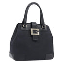 GUCCI Hand Bag Leather Canvas Black Gold 002 1113 Auth ep16164A-1