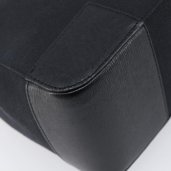 GUCCI Hand Bag Leather Canvas Black Gold 002 1113 Auth ep16164A