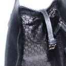 GUCCI Hand Bag Leather Canvas Black Gold 002 1113 Auth ep16164A-20