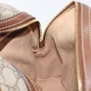 GUCCI GG Supreme Web Sherry Line Backpack PVC Beige Gold 427042 Auth ep16166A-23