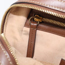 GUCCI GG Supreme Web Sherry Line Backpack PVC Beige Gold 427042 Auth ep16166A-25