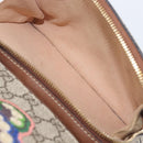 GUCCI GG Supreme Web Sherry Line Backpack PVC Beige Gold 427042 Auth ep16166A-27