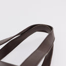 CELINE Hand Bag Leather Brown Gold Auth ep16168-18