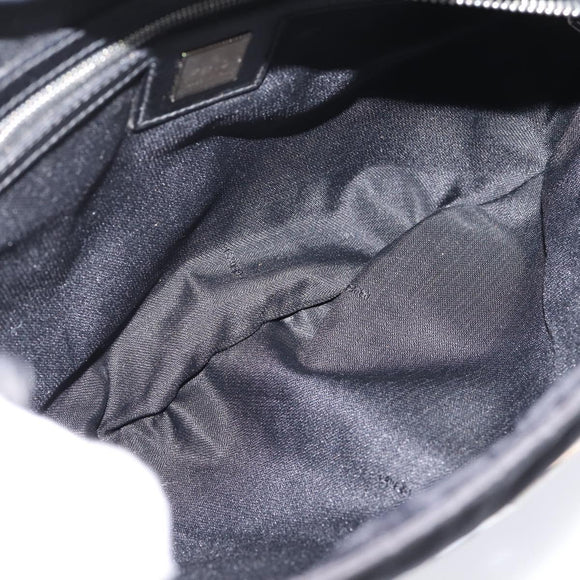 FENDI Zucca Canvas Shoulder Bag Black Auth ep16169
