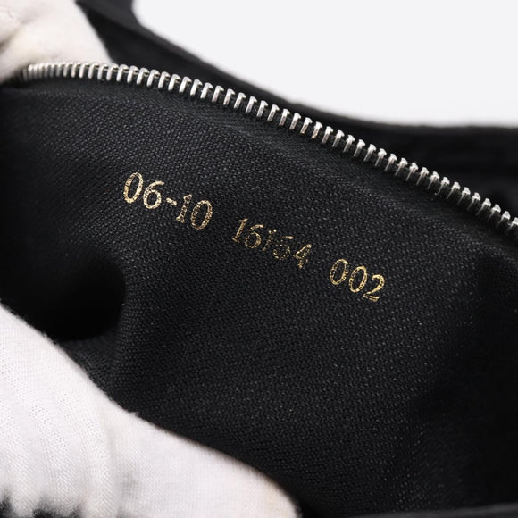 FENDI Zucca Canvas Shoulder Bag Black Auth ep16169