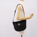 FENDI Zucca Canvas Shoulder Bag Black Auth ep16169-23