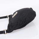 FENDI Zucca Canvas Shoulder Bag Black Auth ep16169-3