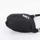 FENDI Zucca Canvas Shoulder Bag Black Auth ep16169-4