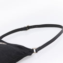 FENDI Zucca Canvas Shoulder Bag Black Auth ep16169-8
