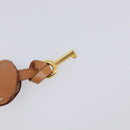 CELINE Macadam Canvas Boston Bag PVC Leather Brown Gold Auth ep16176-27