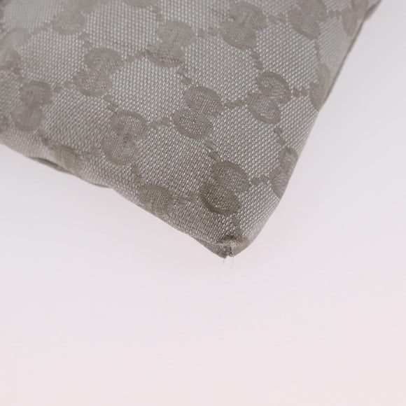 GUCCI GG Canvas Waist Bag Silver 28566 Auth ep16179