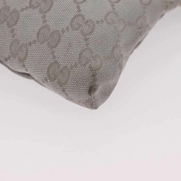 GUCCI GG Canvas Waist Bag Silver 28566 Auth ep16179