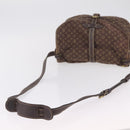 LOUIS VUITTON Monogram Mini Lin Saumur 30 Bag Brown Fuzan M95227 LV Auth ep16180-10