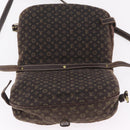 LOUIS VUITTON Monogram Mini Lin Saumur 30 Bag Brown Fuzan M95227 LV Auth ep16180-27
