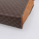 CELINE Macadam Canvas Shoulder Bag PVC Leather Brown Gold Auth ep16182-15