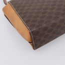 CELINE Macadam Canvas Shoulder Bag PVC Leather Brown Gold Auth ep16182-16