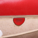CELINE Shoulder Bag Leather Red Gold Auth ep16186A-19