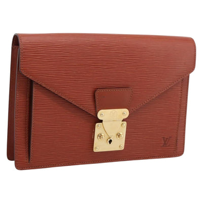 LOUIS VUITTON Epi Serie Dragonne Hand Bag Brown M52618 LV Auth ep16187A