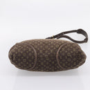 LOUIS VUITTON Monogram Mini Lin Buzasu Anjoul Bag 2way Ebene M95617 Auth ep16190-5