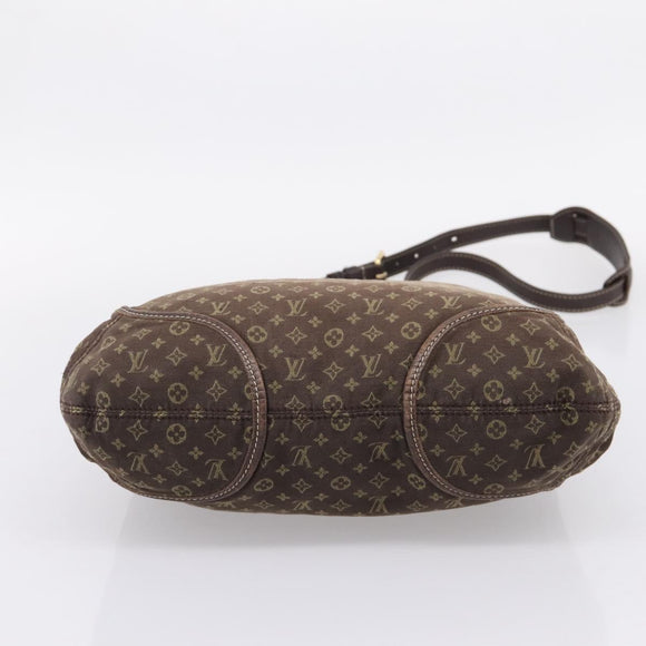 LOUIS VUITTON Monogram Mini Lin Buzasu Anjoul Bag 2way Ebene M95617 Auth ep16190