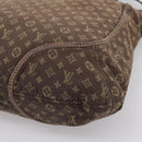 LOUIS VUITTON Monogram Mini Lin Buzasu Anjoul Bag 2way Ebene M95617 Auth ep16190-17