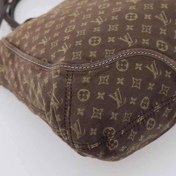 LOUIS VUITTON Monogram Mini Lin Buzasu Anjoul Bag 2way Ebene M95617 Auth ep16190