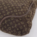 LOUIS VUITTON Monogram Mini Lin Buzasu Anjoul Bag 2way Ebene M95617 Auth ep16190-19