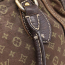 LOUIS VUITTON Monogram Mini Lin Buzasu Anjoul Bag 2way Ebene M95617 Auth ep16190-21