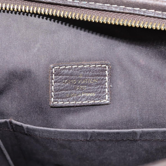 LOUIS VUITTON Monogram Mini Lin Buzasu Anjoul Bag 2way Ebene M95617 Auth ep16190
